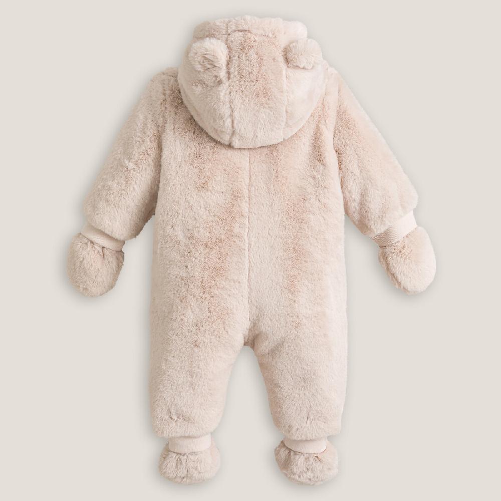 laredoute Kuscheliger Overall mit Kapuze rosa LA REDOUTE COLLECTIONS Schlussverkauf