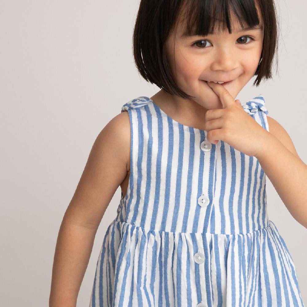 laredoute Kleid ärmellos gestreift blau LA REDOUTE COLLECTIONS Begrenztes Angebot