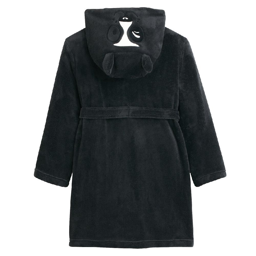 laredoute Morgenmantel mit Panda-Kapuze aus Fleece grau LA REDOUTE COLLECTIONS Exklusivangebot