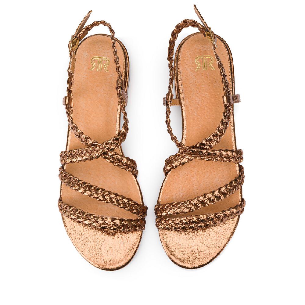 laredoute Geflochtene Sandalen bronzefarben LA REDOUTE COLLECTIONS Preisnachlass