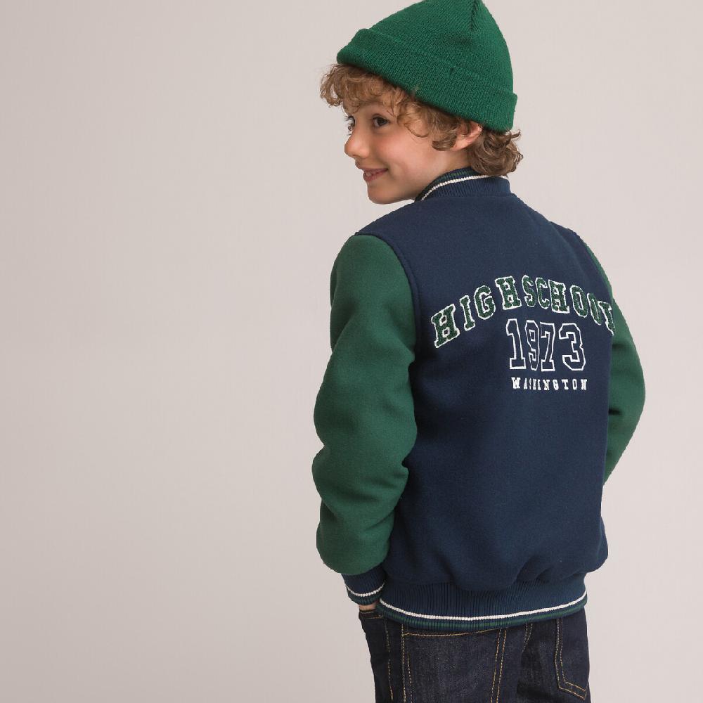 laredoute Jacke im College-Style marine/grün LA REDOUTE COLLECTIONS Weihnachtsangebot