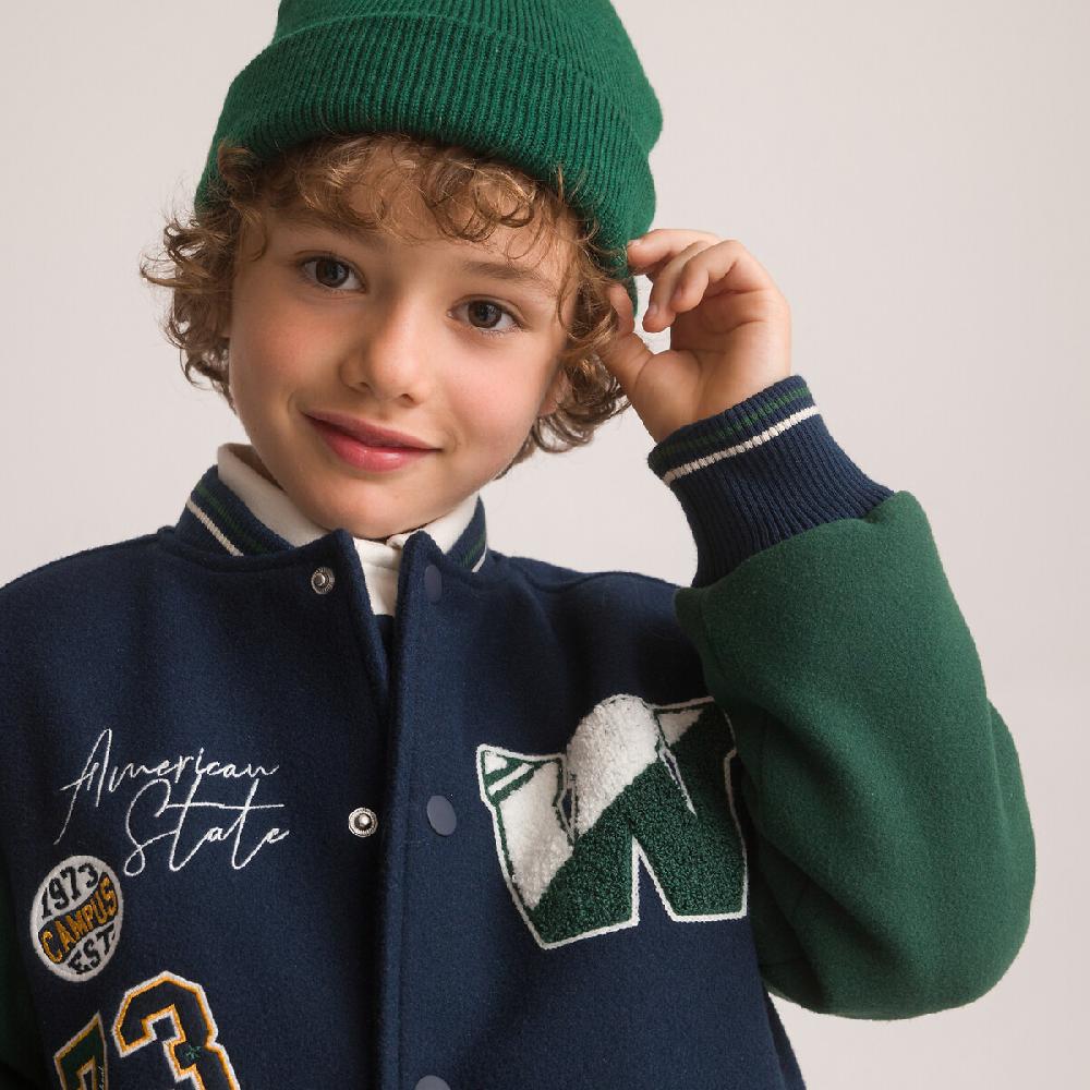 laredoute Jacke im College-Style marine/grün LA REDOUTE COLLECTIONS Weihnachtsangebot