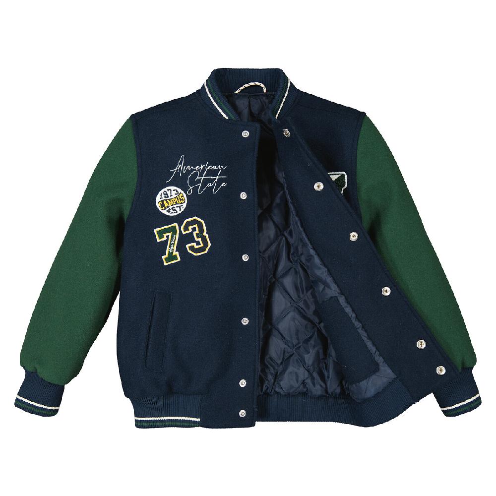 laredoute Jacke im College-Style marine/grün LA REDOUTE COLLECTIONS Weihnachtsangebot