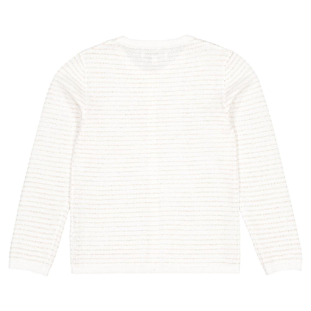 laredoute Feinstrick-Cardigan mit Knöpfen Streifen ecru gestreift LA REDOUTE COLLECTIONS Lagerräumung