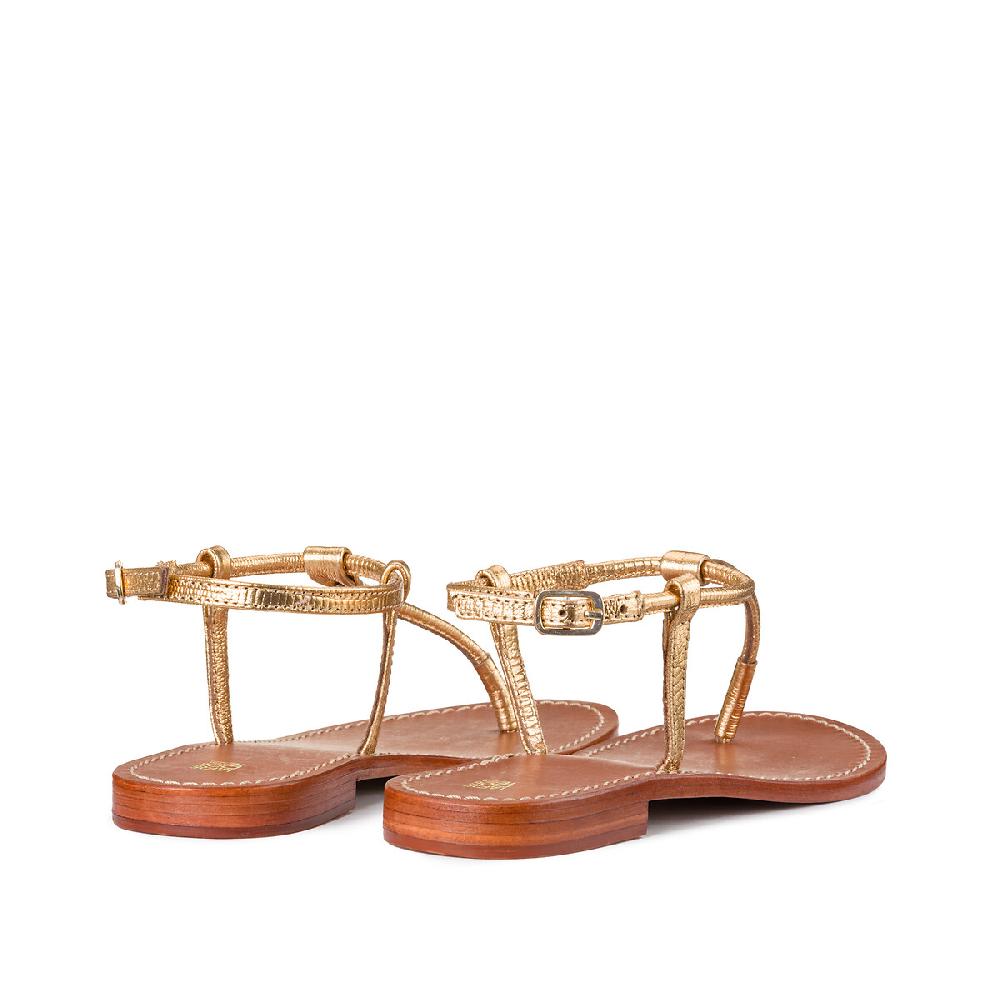 laredoute Zehensandalen aus Leder goldfarben LA REDOUTE COLLECTIONS Exklusive Angebote