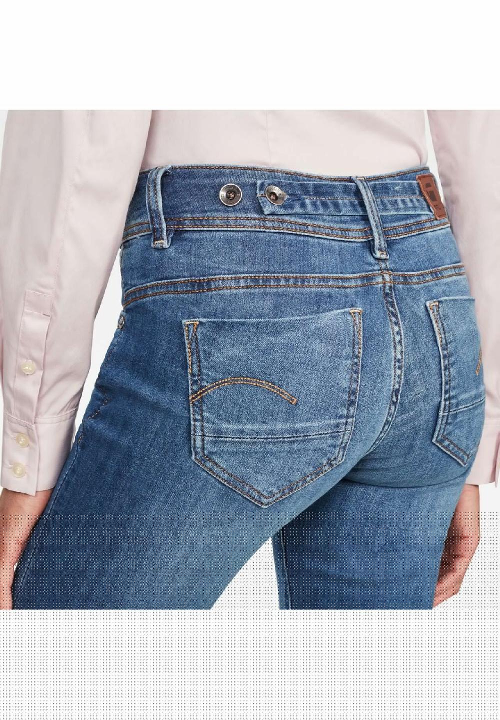 G-STAR RAW Jeans "Midge" Mid-Straight Fit uni für Damen Letzte 3 Tage