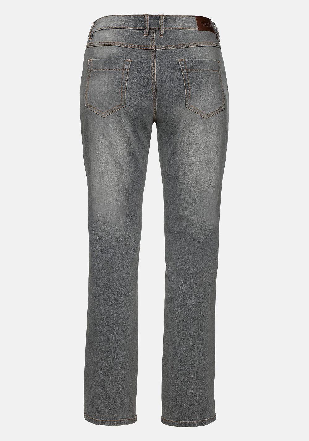 sheego Jeans »Die Gerade« mit Used-Effekten Super Rabatt