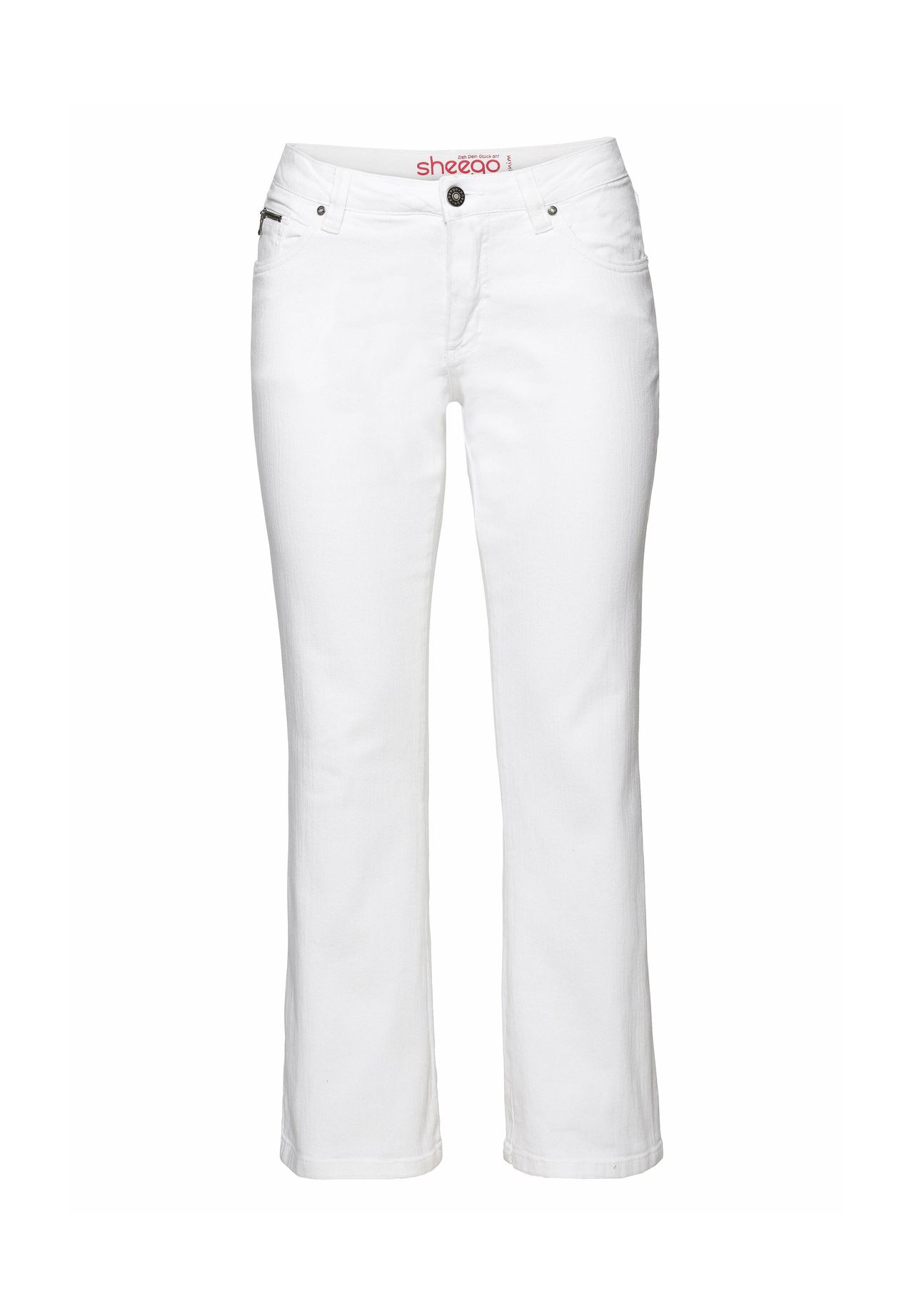 sheego Jeans in 5-Pocket-Form mit Used-Effekten Riesige Rabatte