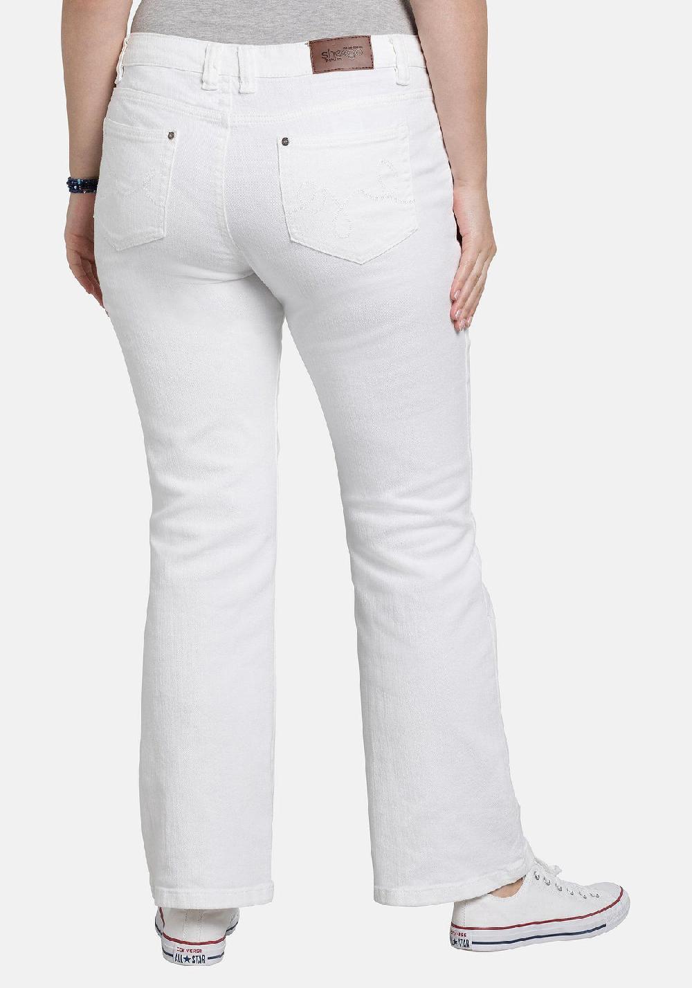 sheego Jeans in 5-Pocket-Form mit Used-Effekten Riesige Rabatte