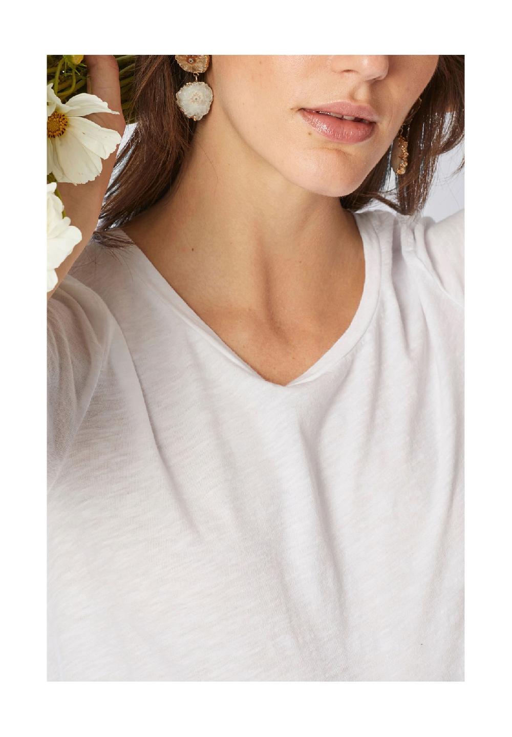 rich&royal T-Shirt Baumwolle U-Ausschnitt für Damen Begrenzt auf 3 Tage