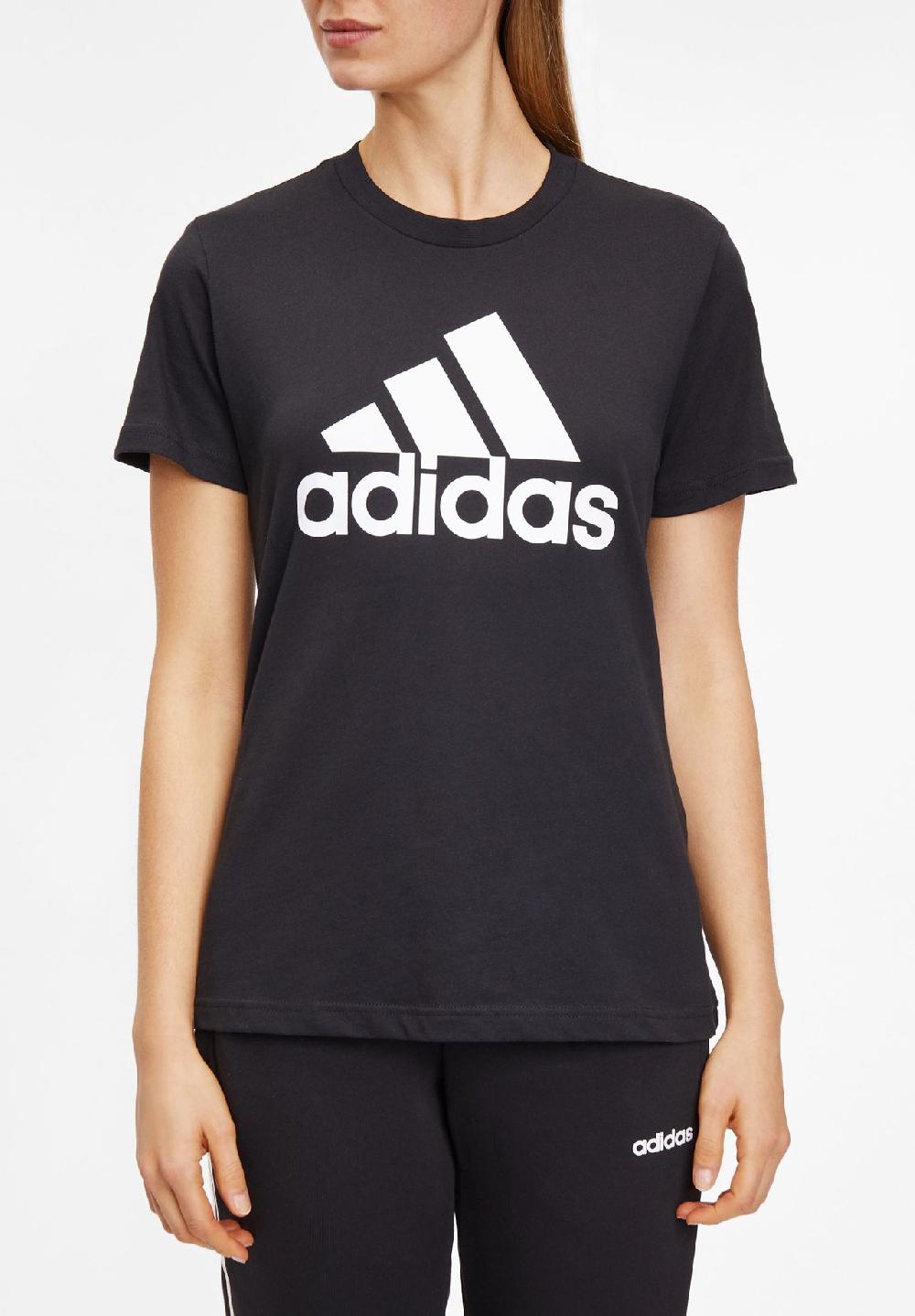 adidas T-Shirt Baumwolle Logo-Print für Damen 2025