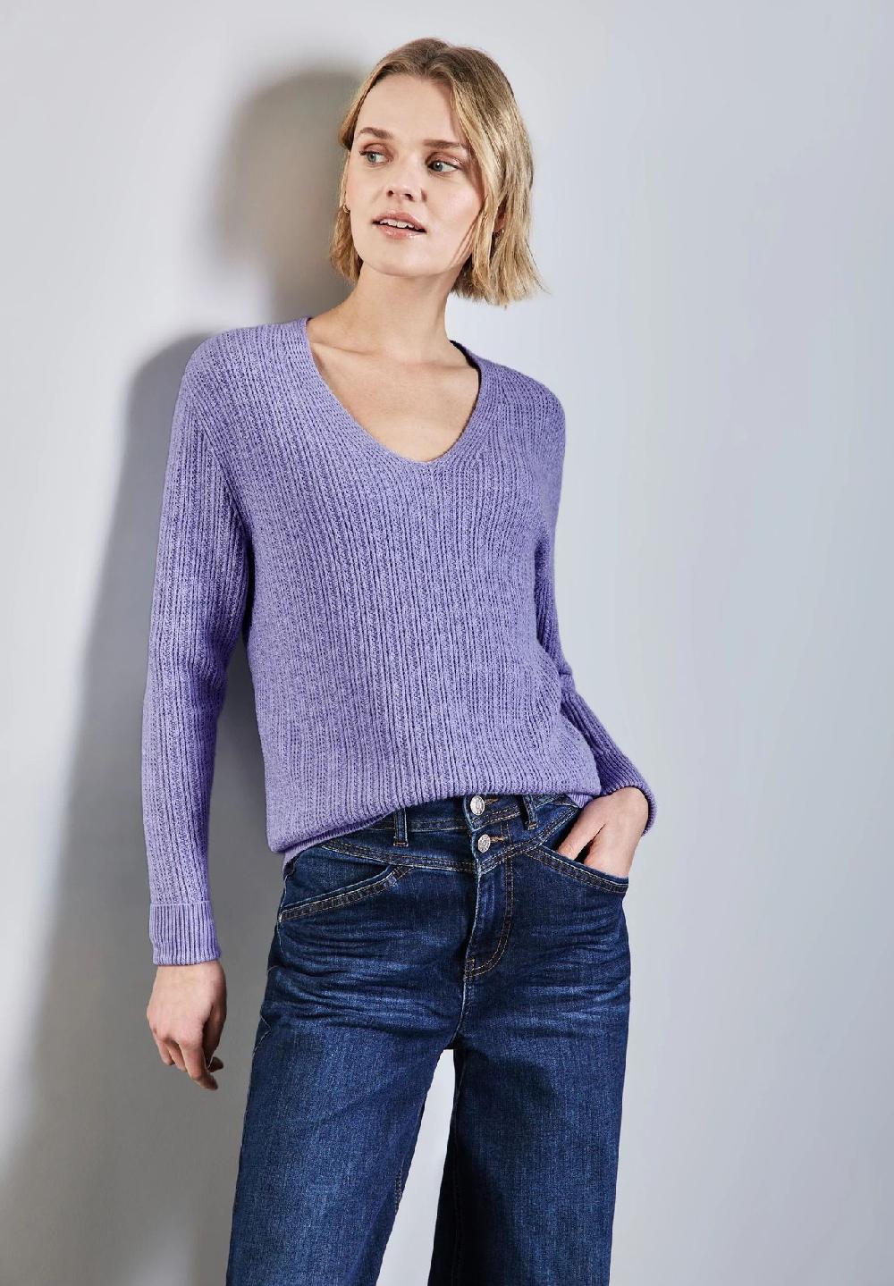 Street One Strickpullover V-Ausschnitt für Damen Hotsell
