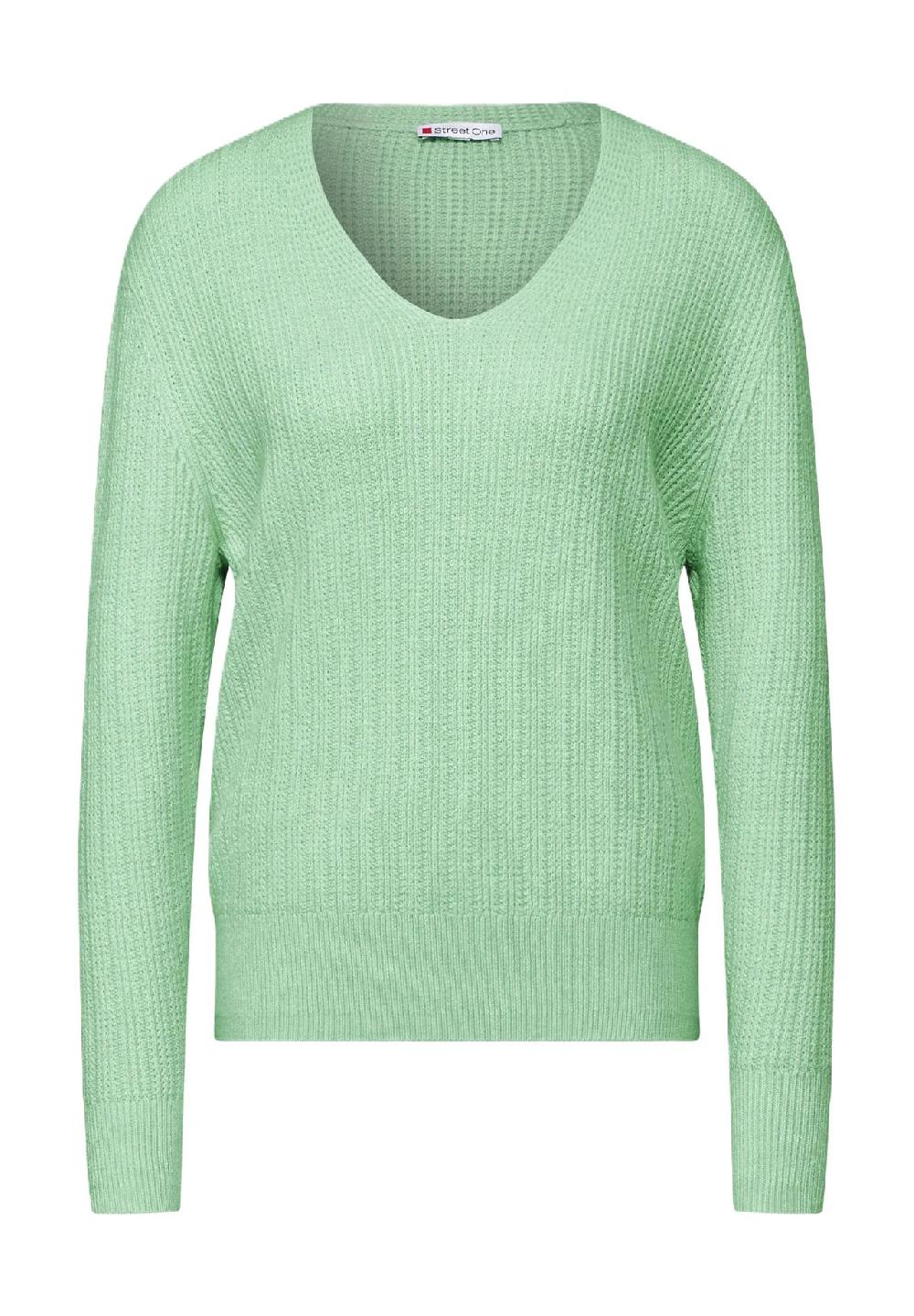 Street One Strickpullover V-Ausschnitt für Damen im Angebot