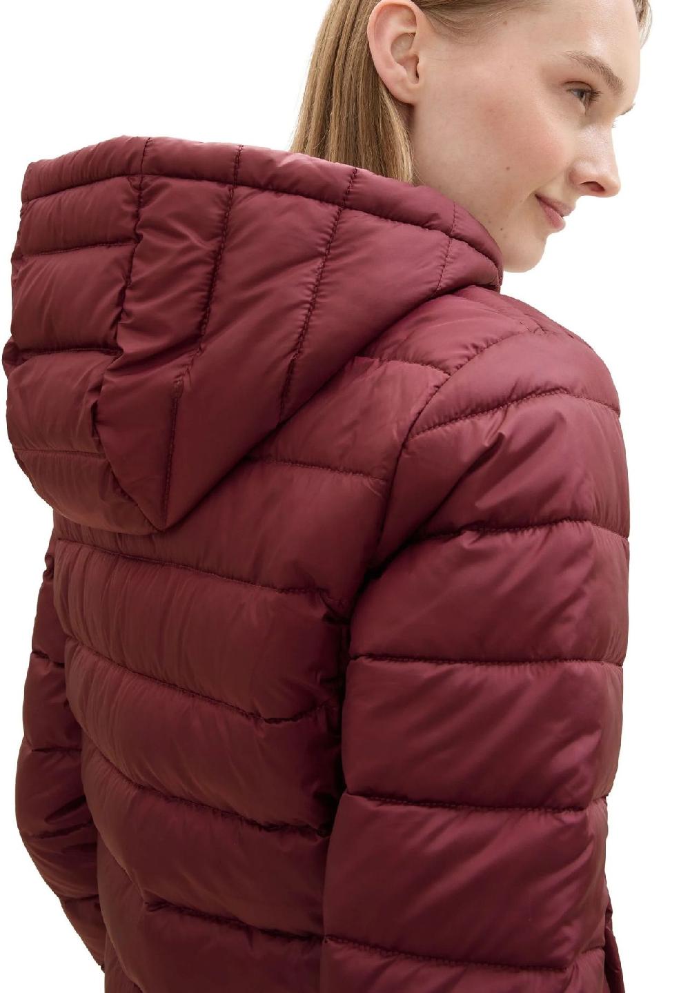 DENIM TOM TAILOR Steppjacke Kapuze Eingrifftaschen für Damen Limitierter Zeitrabatt