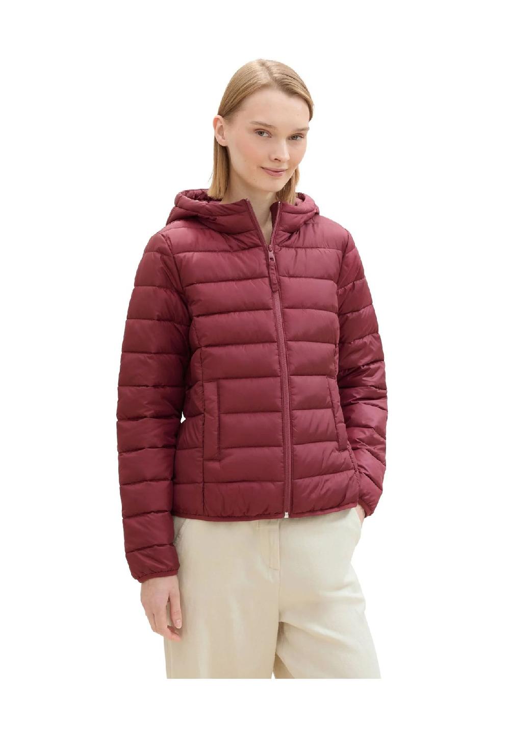 DENIM TOM TAILOR Steppjacke Kapuze Eingrifftaschen für Damen Limitierter Zeitrabatt