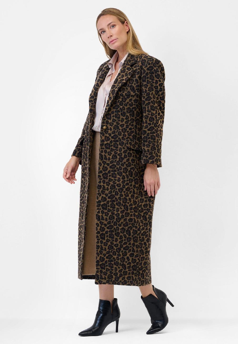 RICANO Damen Mantel Fabiana mit Leopardenmuster Zeitlich begrenztes Angebot