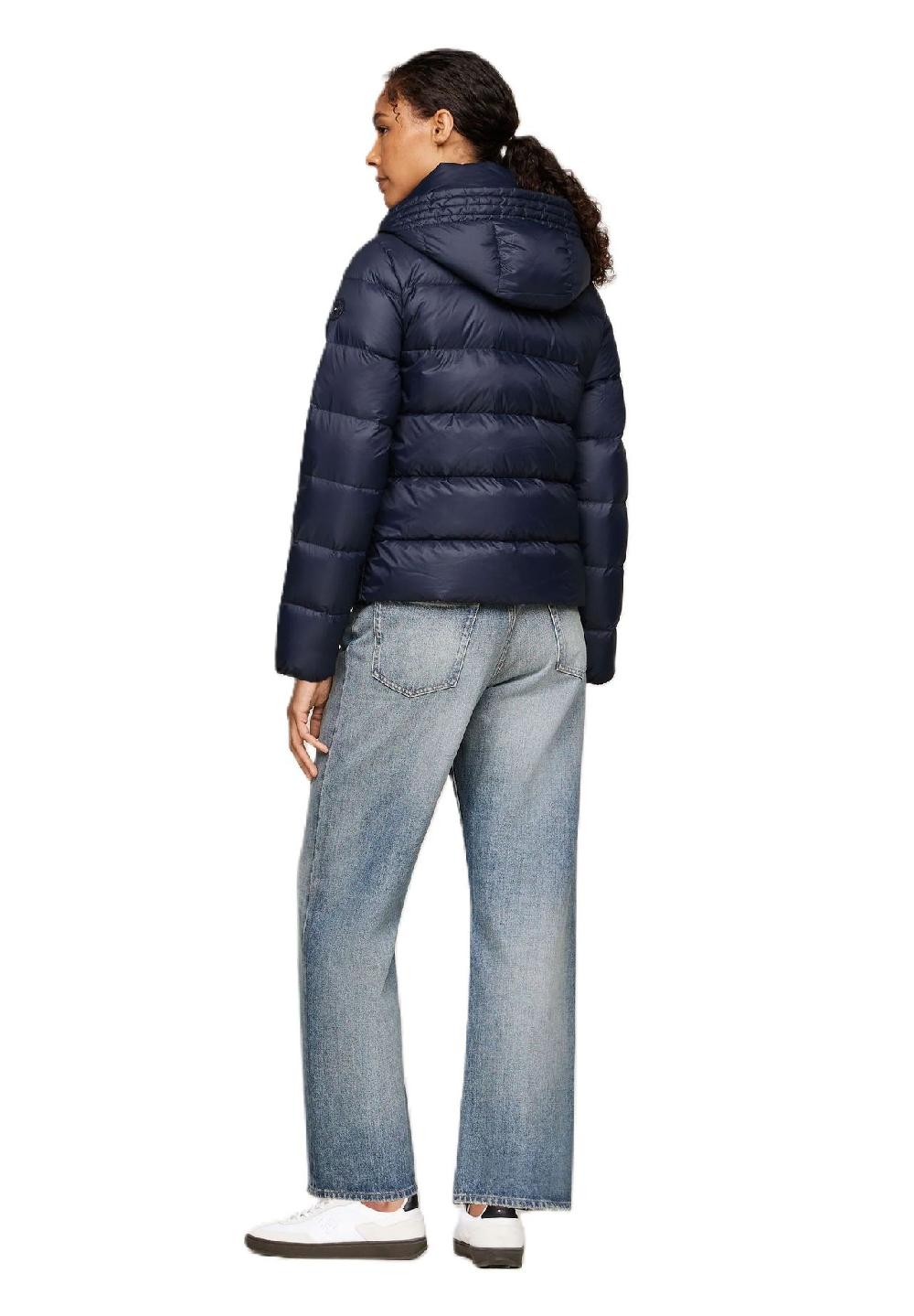 TOMMY HILFIGER Steppjacke Stehkragen Logo-Patch für Damen Saisonale Angebote