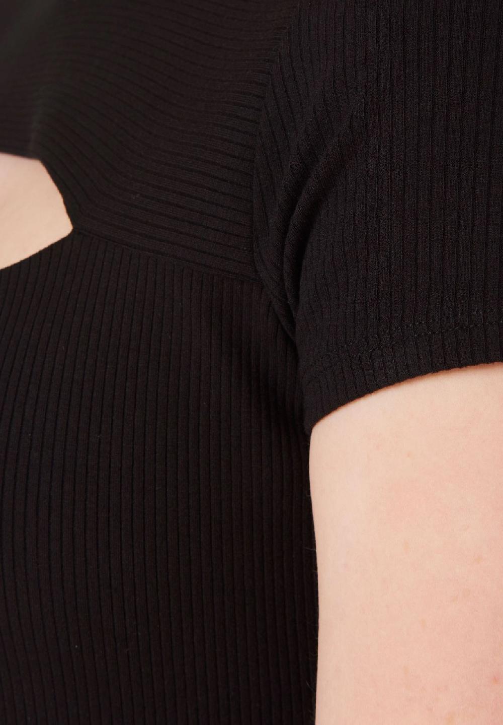 GUESS Kleid "Lana" Rundhals oberschenkellang Cutout für Damen Tägliche Deals