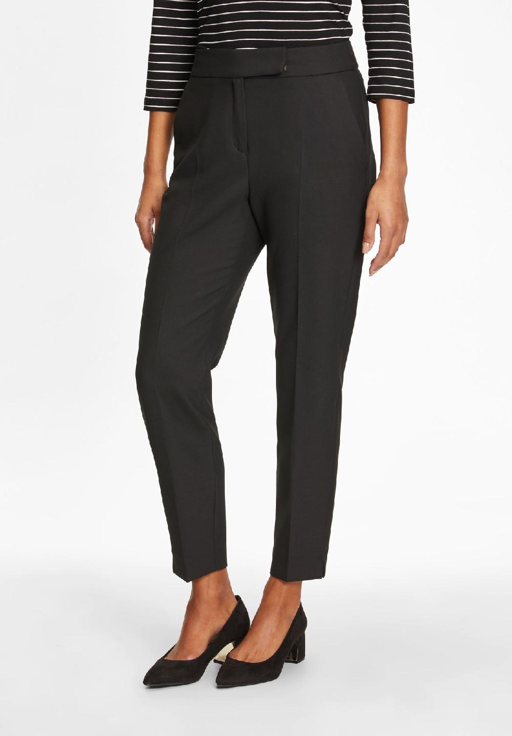 s.Oliver BLACK LABEL Stoffhose 7/8-Länge französische Taschen für Damen Kostenlose Rückgabe