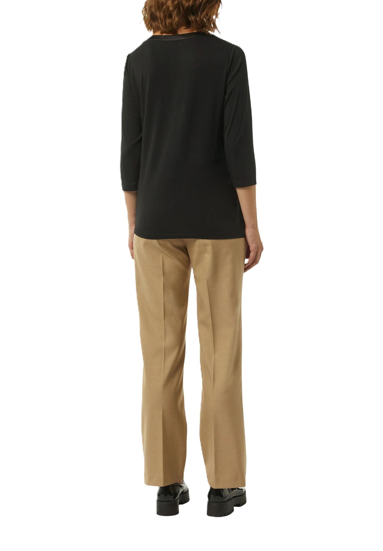 comma Shirtbluse 3/4-Arm Split-Neck für Damen Begrenzte Freigabe
