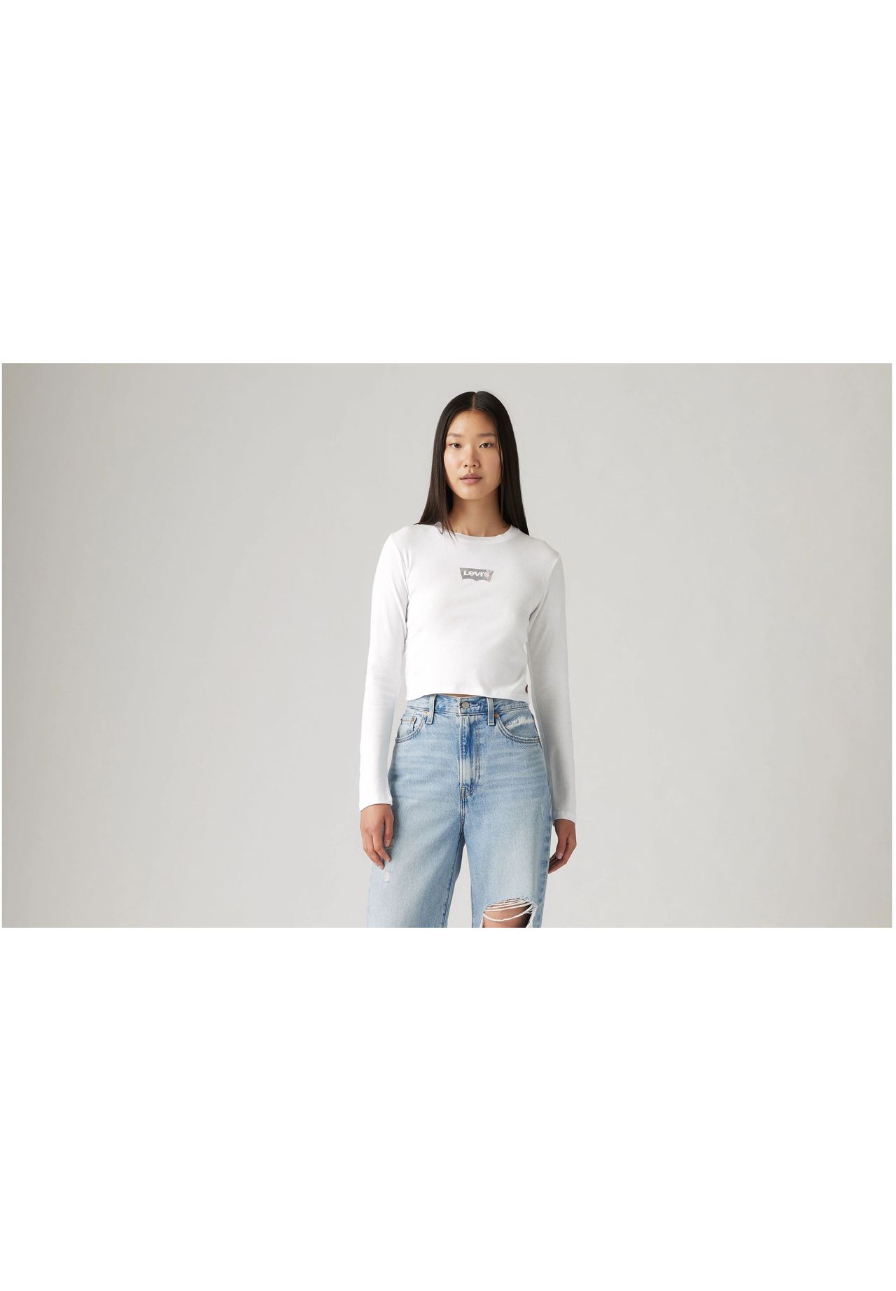 Levi's® Langarmshirt Baumwolle für Damen Vierteljährliche Förderung