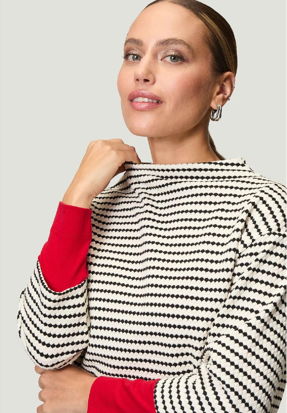 zero Sweatshirt 3/4-Arm Stehkragen für Damen Auslauf