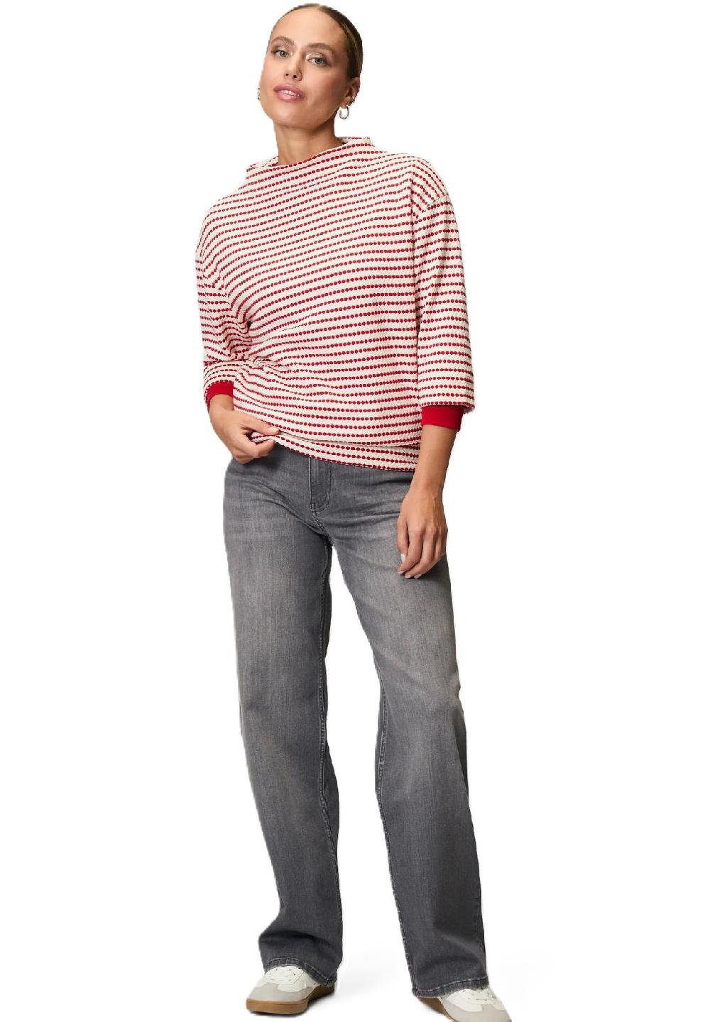 zero Sweatshirt 3/4-Arm Stehkragen für Damen Verkauf