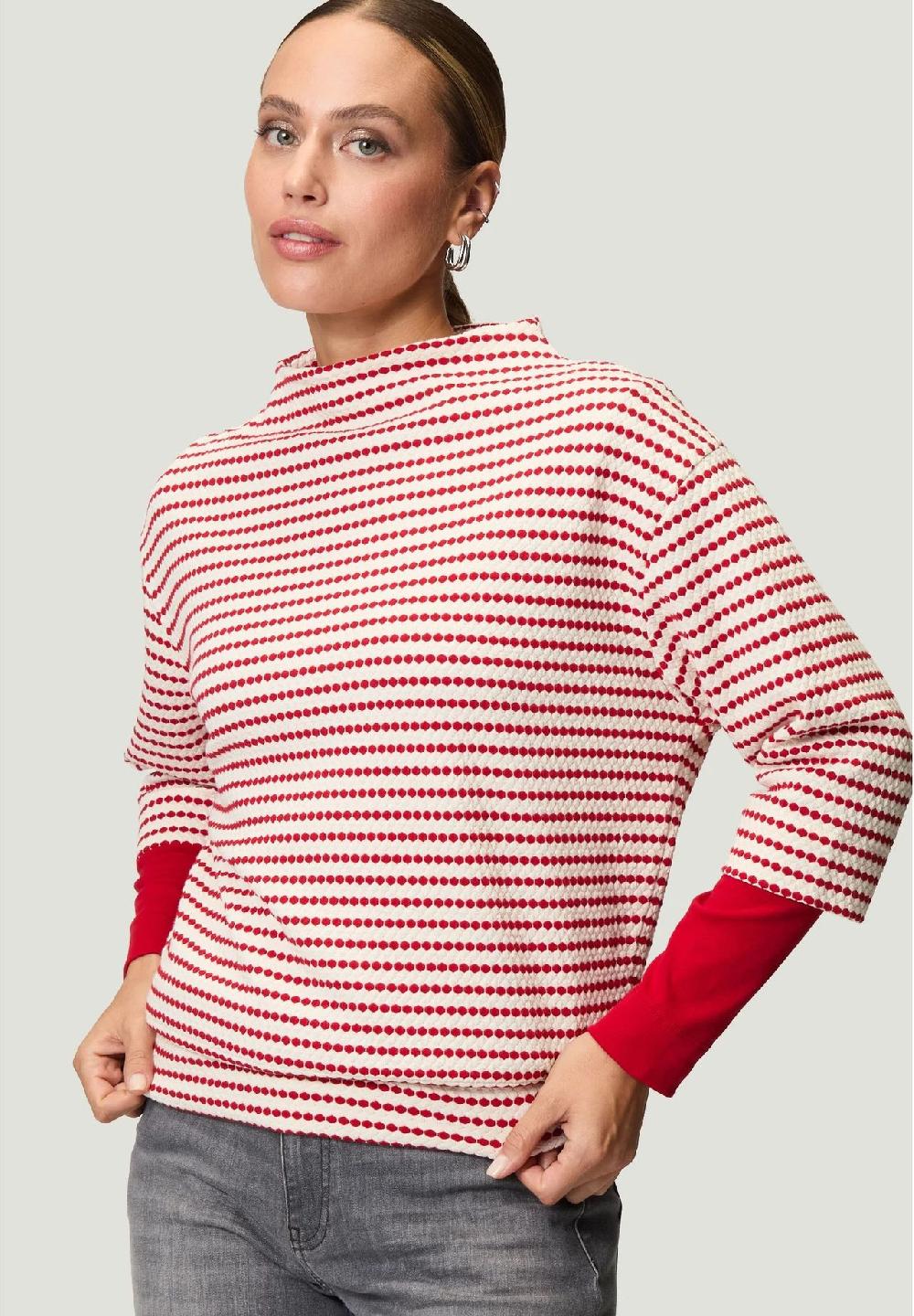 zero Sweatshirt 3/4-Arm Stehkragen für Damen Verkauf