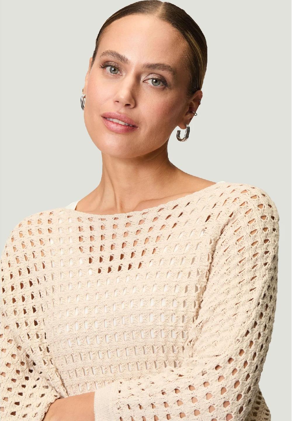 zero Pullover Dreiviertelarm Rundhalsausschnitt für Damen im Angebot