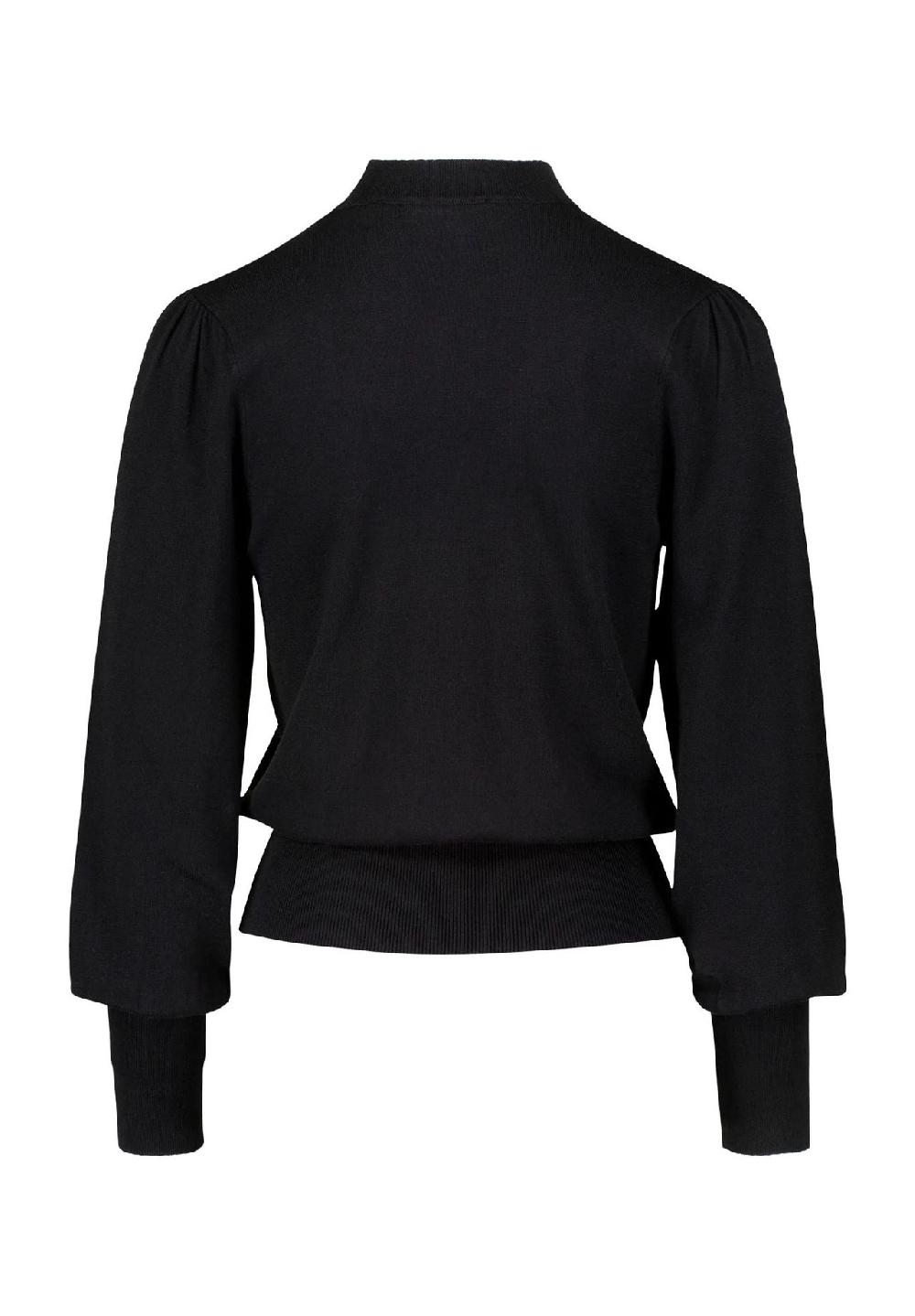 zero Pullover Stehkragen Kontrastpaspel für Damen Günstiger Verkauf