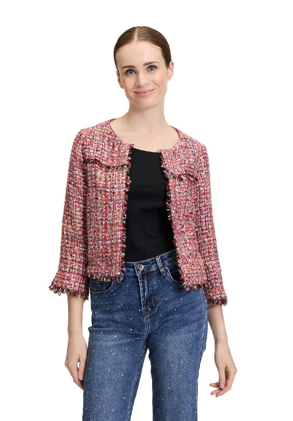 CARTOON Kastenjacke 3/4-Arm Fransen für Damen Fabrikpreis
