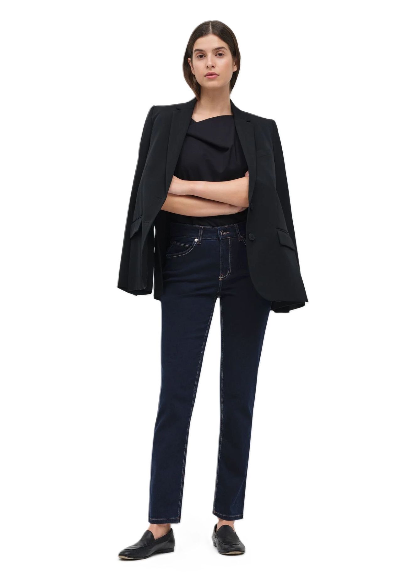 MAC Melanie Jeans Straight Fit Gürtelschlaufe für Damen Begrenztes Angebot