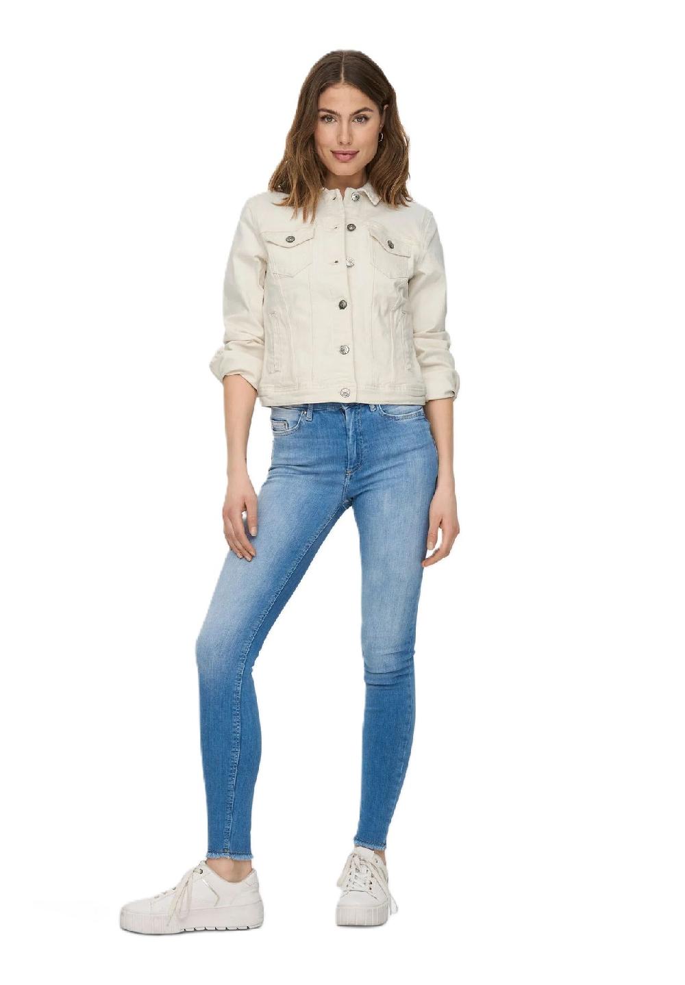 ONLY® Jeansjacke Klappkragen für Damen Valentinstagsangebot