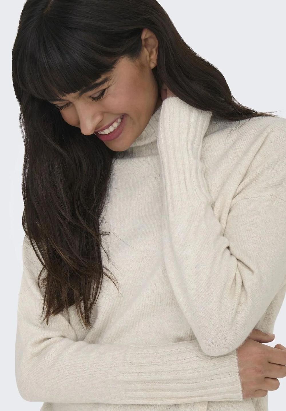ONLY® Strickpullover "Gabriel" Stehkragen für Damen Online Outlet