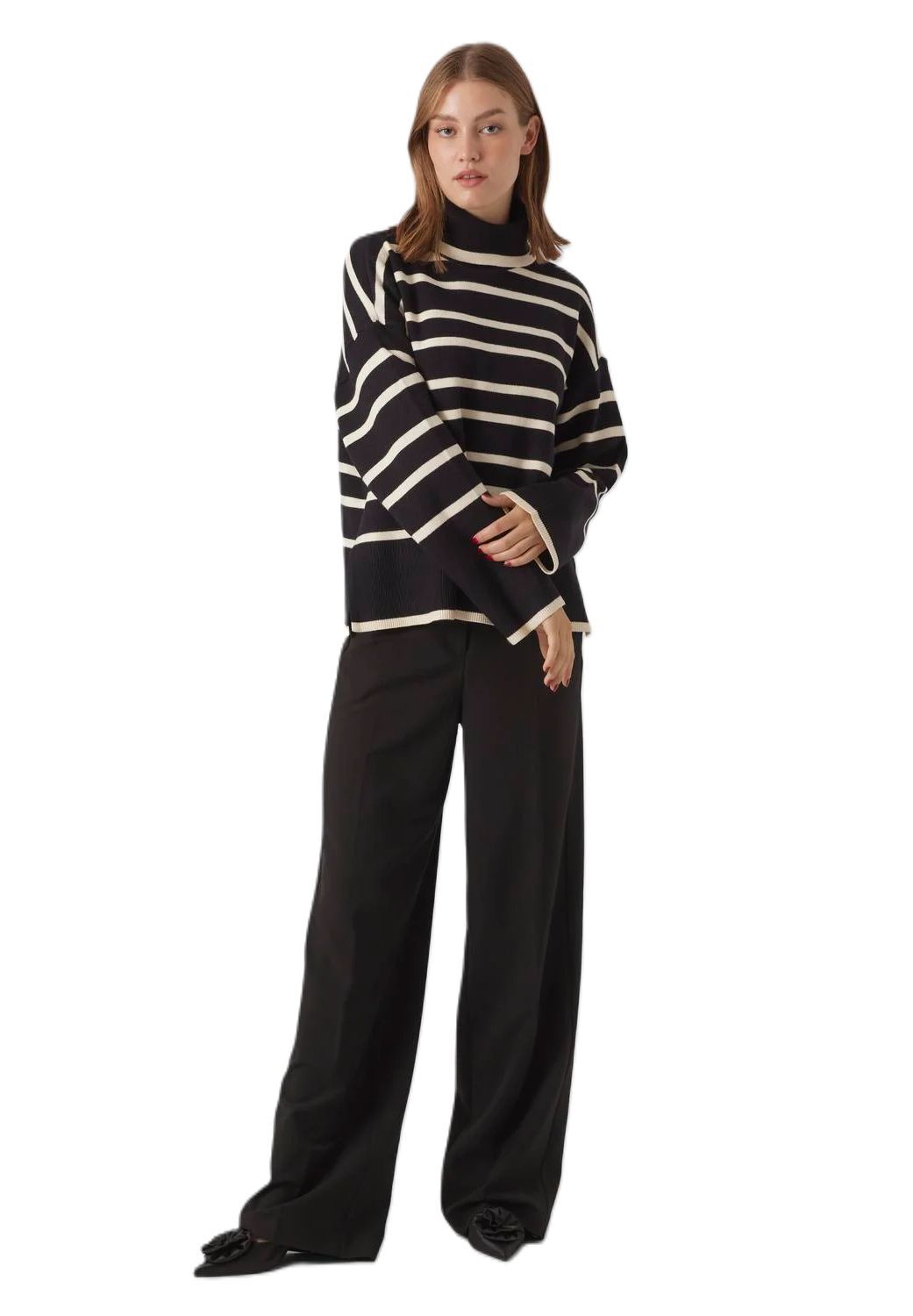VERO MODA® Pullover Strick Rollkragen für Damen Blitzangebot