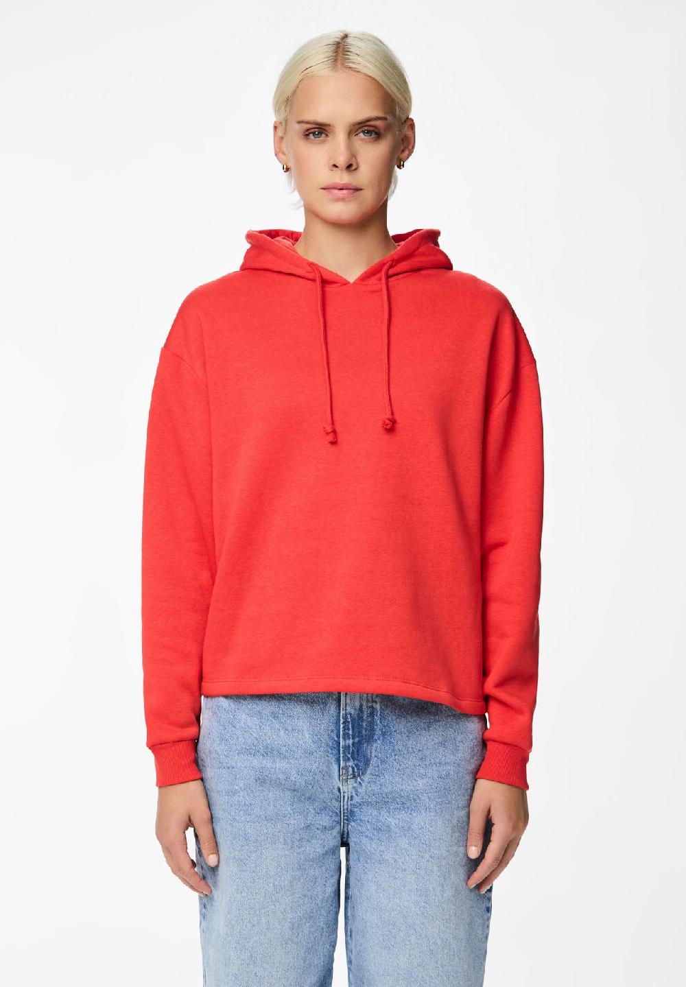 PIECES Hoodie Kapuze mit Kordelzug Rippbündchen für Damen Neuheiten
