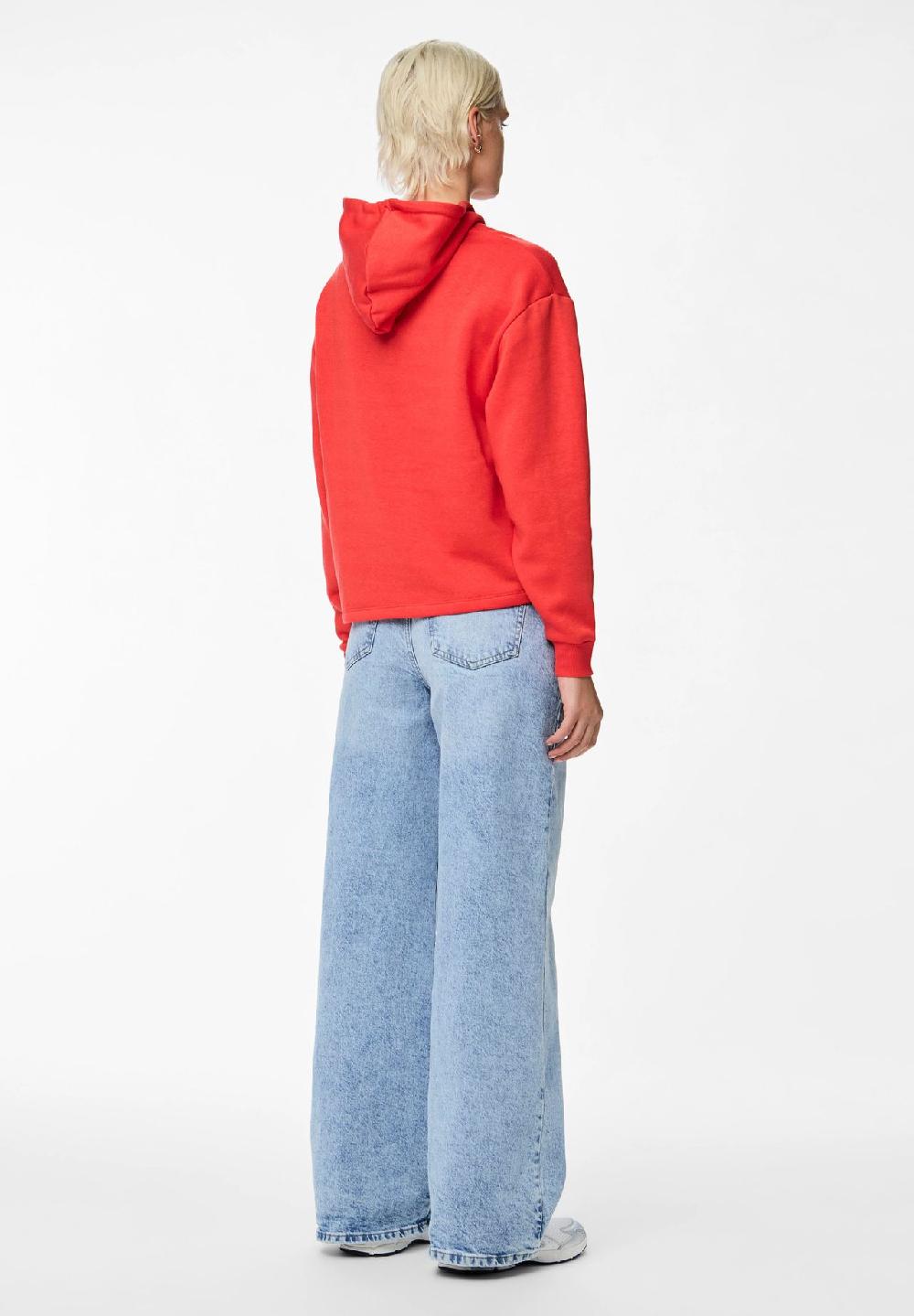 PIECES Hoodie Kapuze mit Kordelzug Rippbündchen für Damen Neuheiten