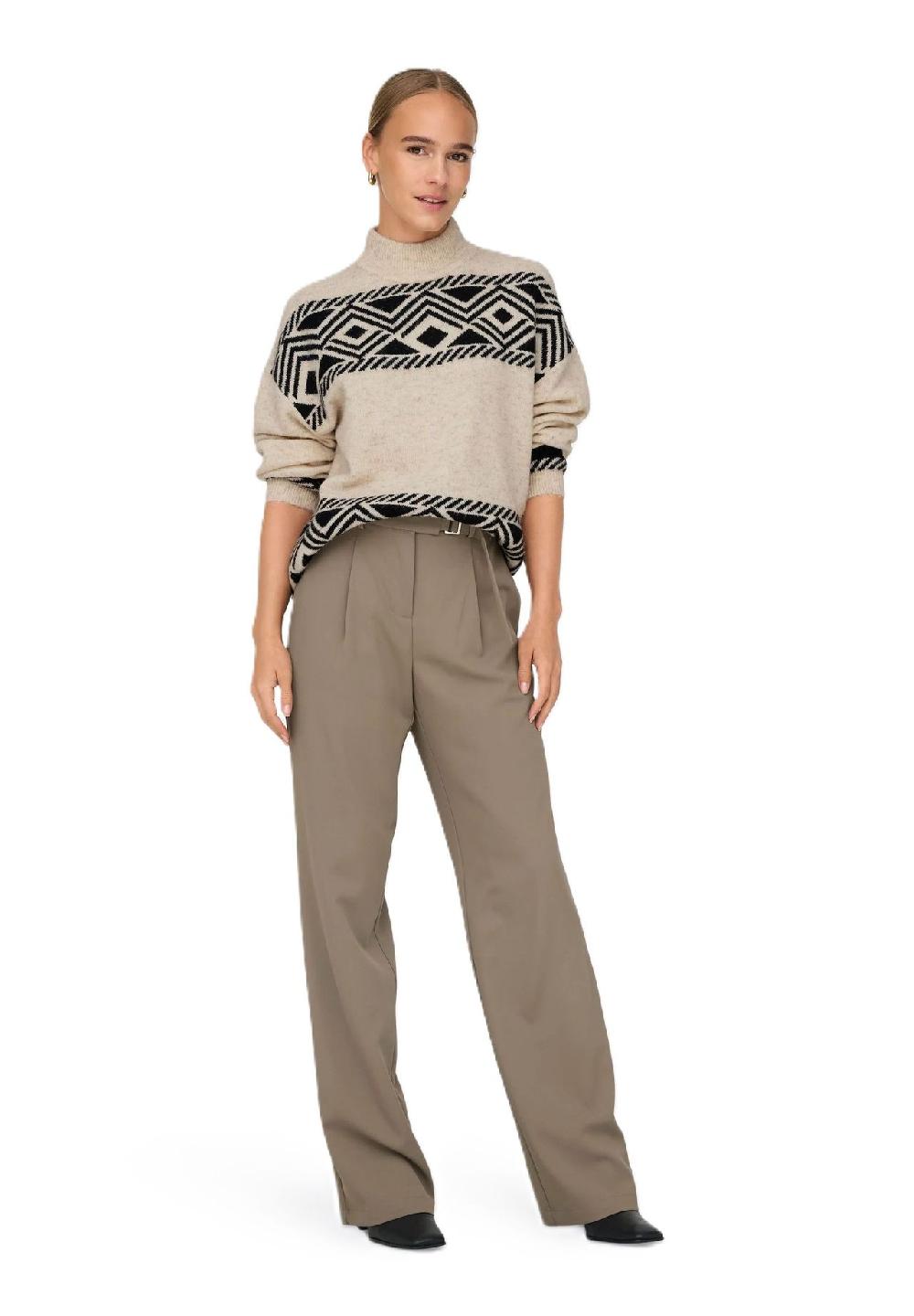 ONLY® Strickpullover "Victor" Stehkragen für Damen Tiefpreis