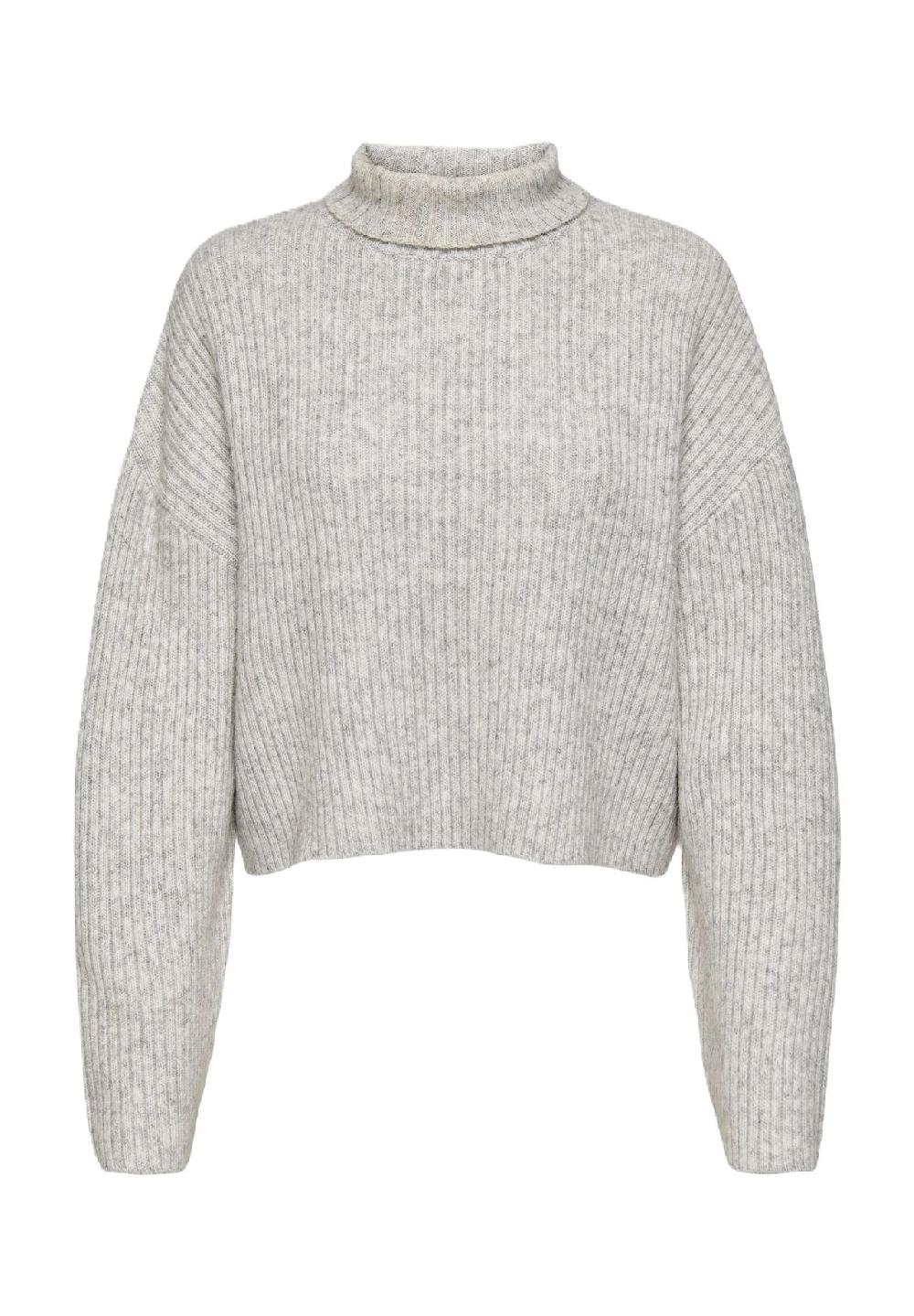 ONLY® Rollkragenpullover "Melanie" Rippbündchen für Damen Super Sparpreis
