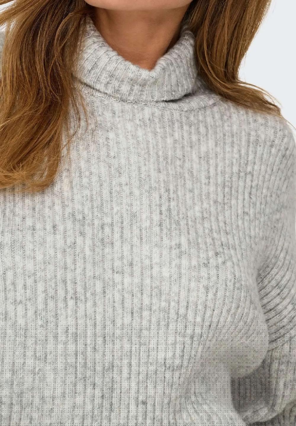 ONLY® Rollkragenpullover "Melanie" Rippbündchen für Damen Super Sparpreis