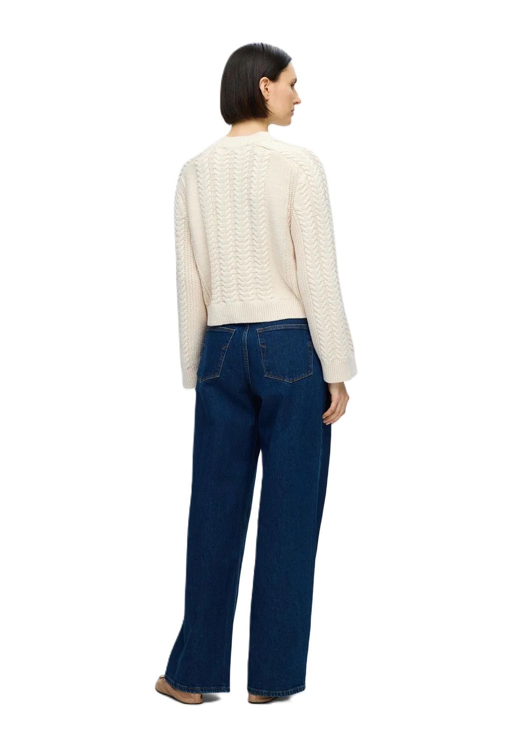 SELECTED FEMME Pullover "Birte" Rippbündchen für Damen Letzte 3 Tage