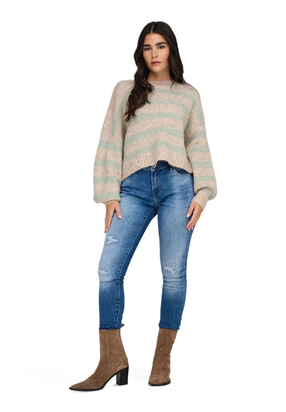 ONLY® Strickpullover U-Boot Ausschnitt für Damen Bis zu 60% Rabatt