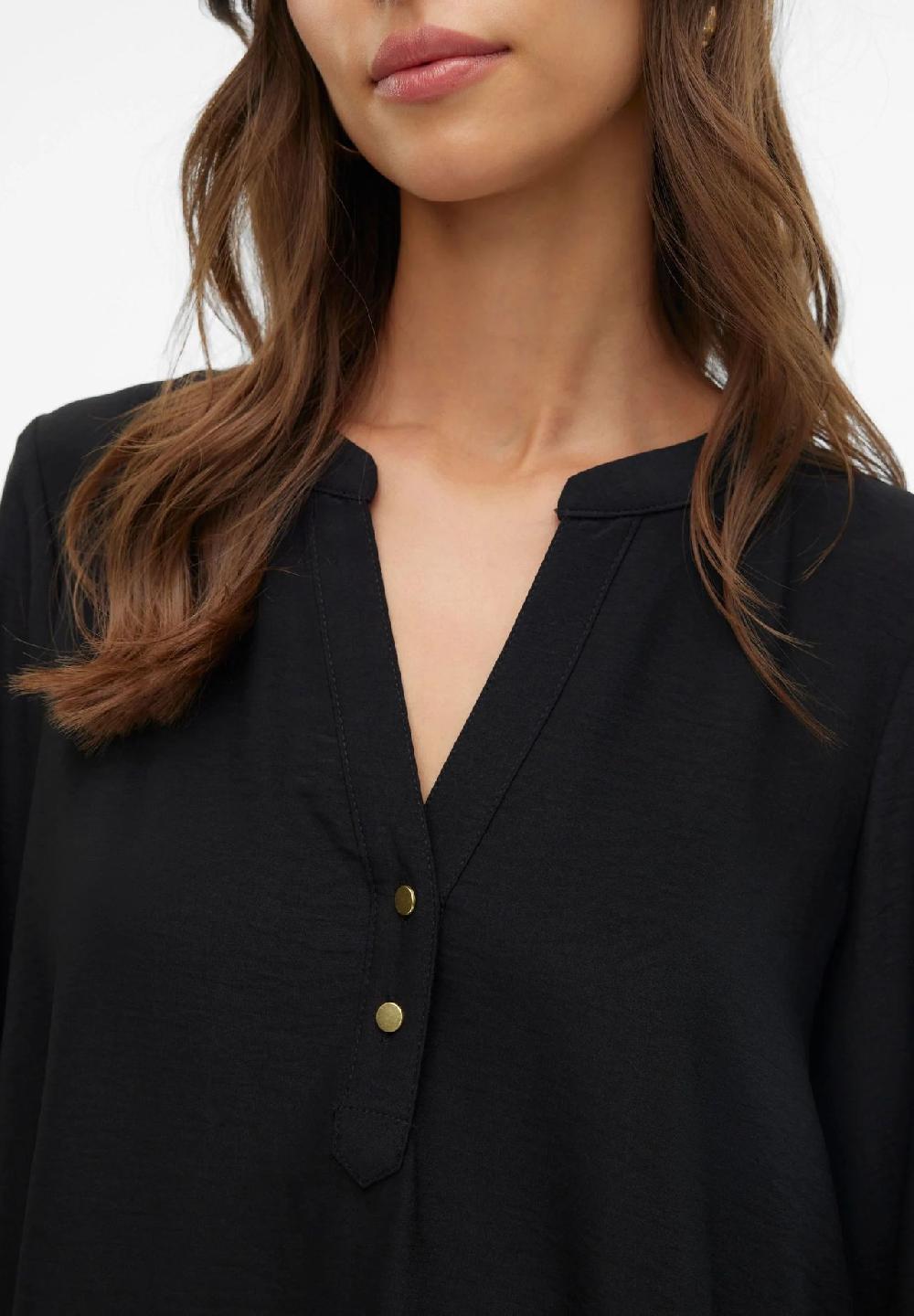 VERO MODA® Blusenshirt Split-Neck für Damen Bis zu 65% Rabatt