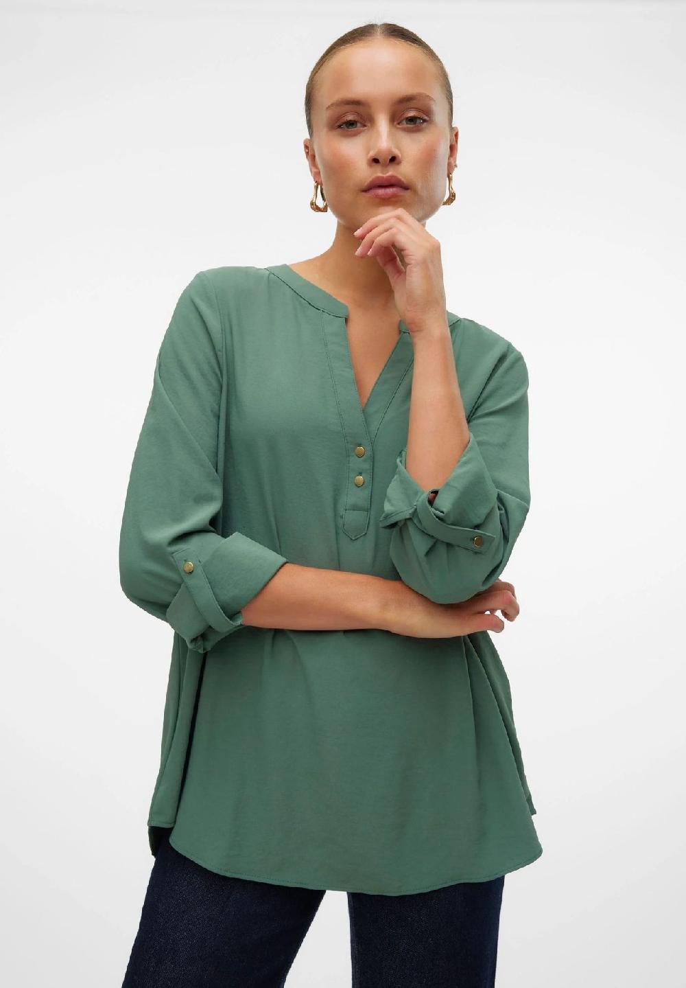 VERO MODA® Blusenshirt Split-Neck für Damen Nur für heute