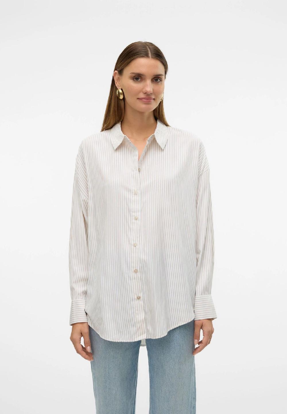 VERO MODA® Hemdbluse "Nora" Oversize für Damen Nur noch ein Tag übrig