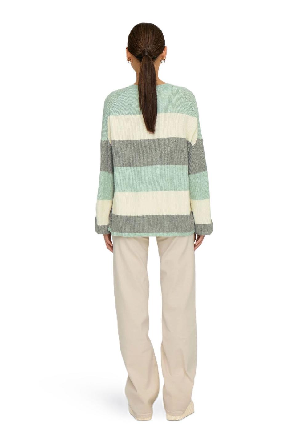 ONLY® Pullover Streifen Ballonärmel für Damen Begrenzt auf 3 Tage