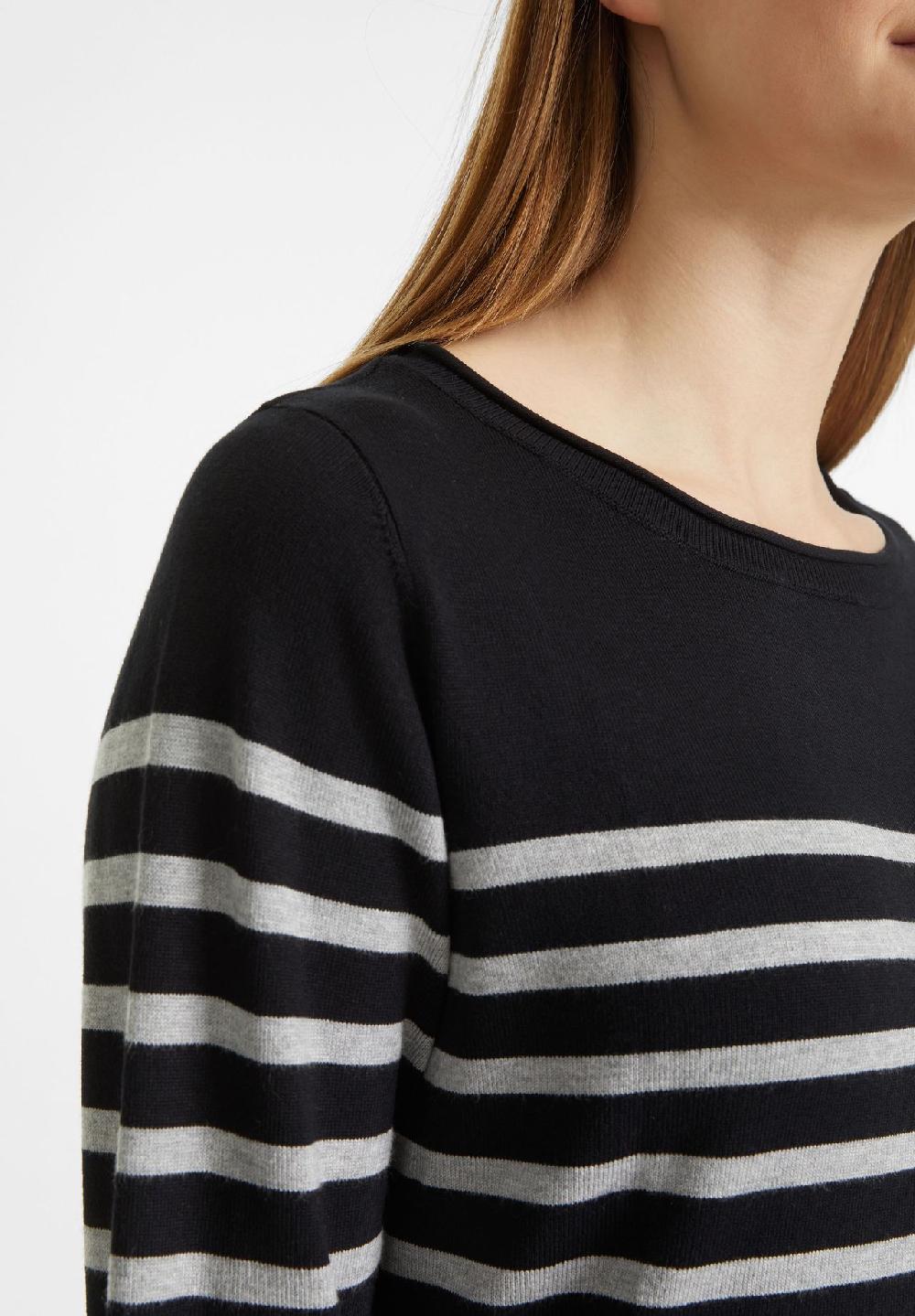 GALERIA essentials Pullover Rippbündchen Langarm Streifen für Damen Im Verkauf