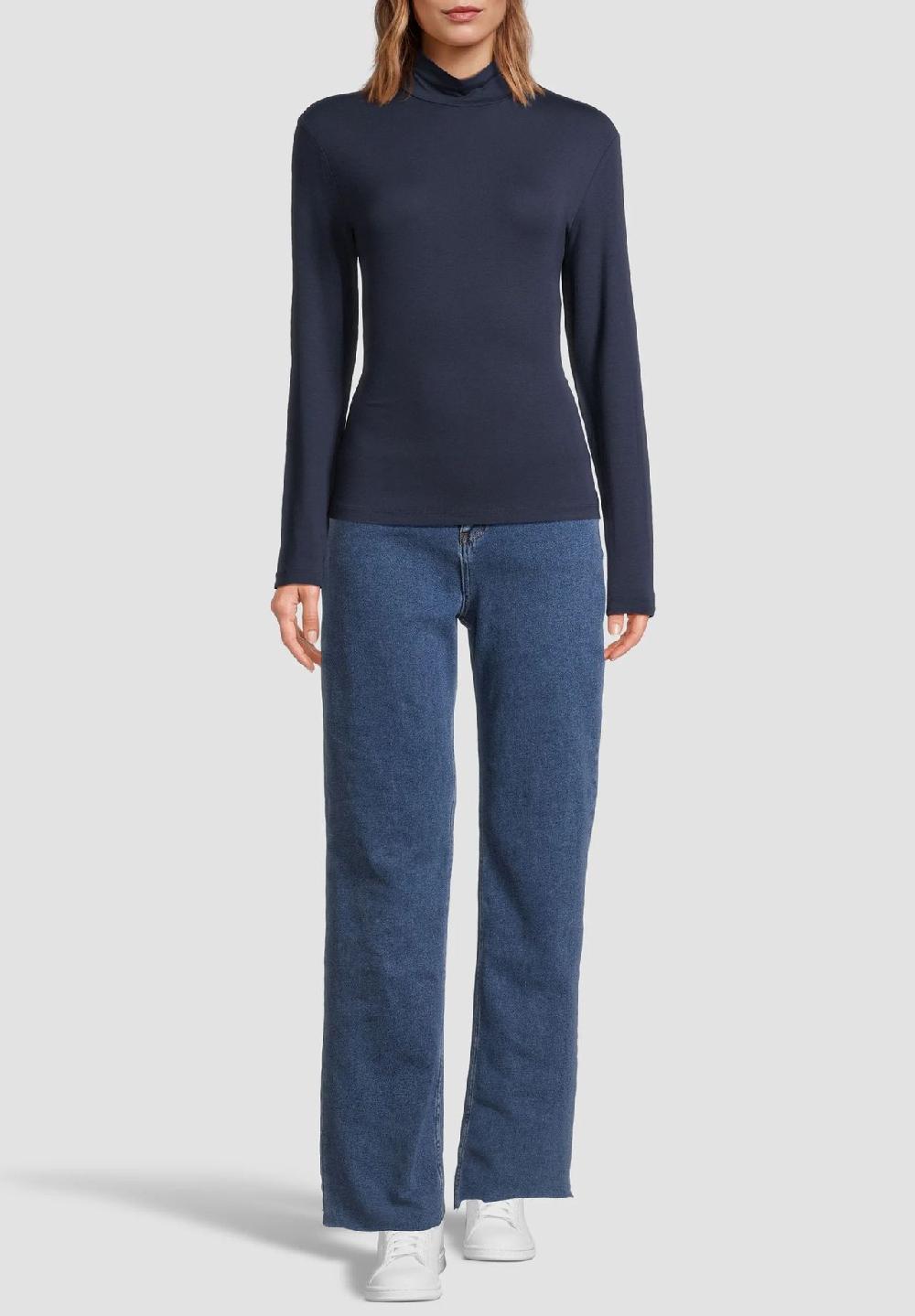 MANGUUN collection Langarmshirt Stehkragen für Damen Fabrikverkauf