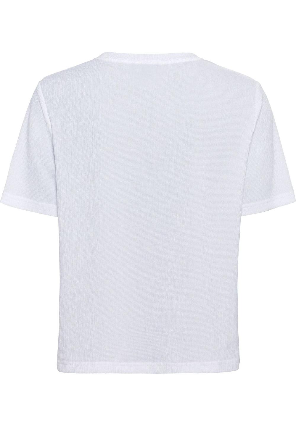 MANGUUN collection Shirt Rundhals-Ausschnitt strukturierte Optik für Damen Fabrik Onlineshop