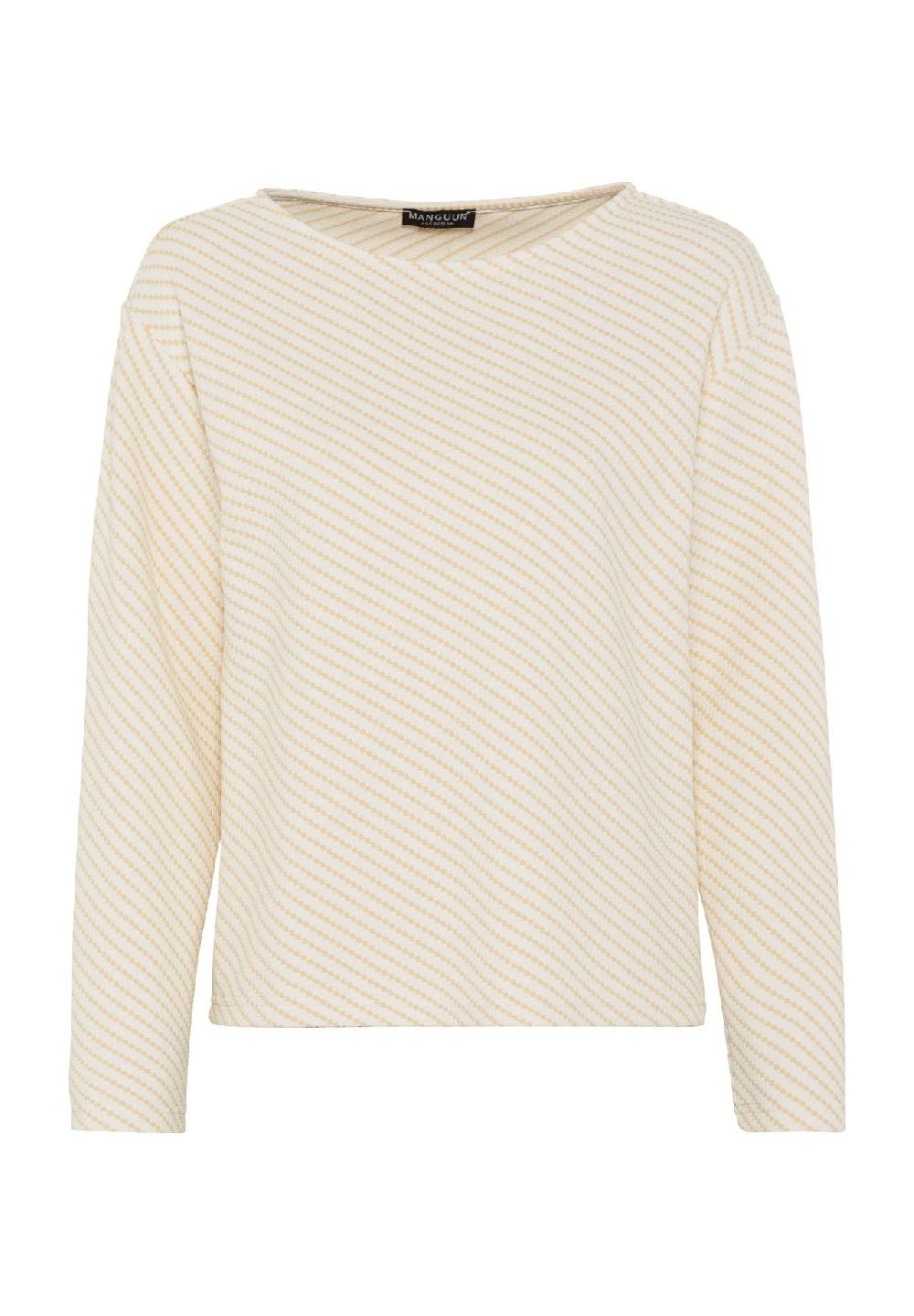 MANGUUN collection Langarmshirt U-Boot-Ausschnitt für Damen Rabatt